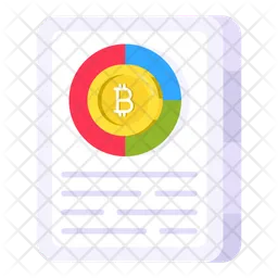 Gráfico de bitcoins  Icono