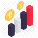 Grafico De Bitcoin Grafico De Criptomoeda Grafico De Criptografia Icon