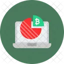 Gráfico de bitcoins  Icono