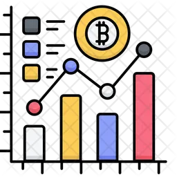 Gráfico bitcoin  Ícone