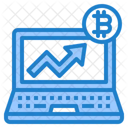 Gráfico de bitcoins  Icono