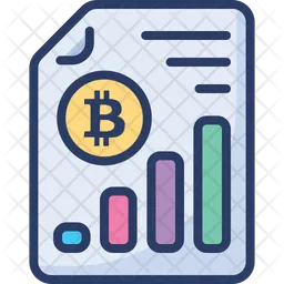 Gráfico de bitcoins  Icono