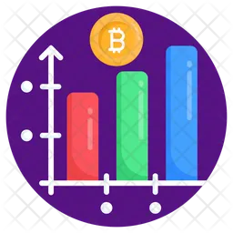 Gráfico bitcoin  Ícone