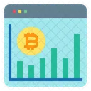 Gráfico bitcoin  Ícone