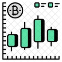 Gráfico bitcoin  Ícone