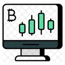 Gráfico bitcoin  Ícone
