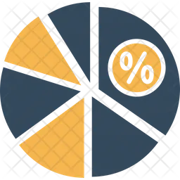 Gráfico circular de ingresos  Icono