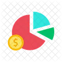 Gráfico circular del mercado  Icono