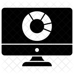 Gráfico circular en línea  Icono