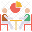 Grafico Circular Reunion De Negocios Reunion Icon