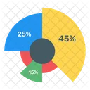 Grafico Circular Grafico Circular Grafico Moderno Icono