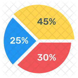 Gráfico circular múltiple  Icono