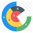 Grafico Circular Grafico Circular Grafico Moderno Icono