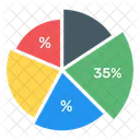 Grafico Circular Grafico Circular Grafico Moderno Icono