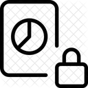 Bloqueo De Papel De Grafico Circular Bloqueo De Informe De Analisis Grafico De Barras Icono