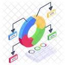 Grafico Circular Analisis De Datos Grafico Circular Seccional Icono