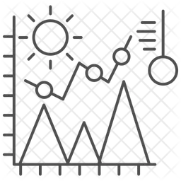 Gráfico climático  Ícone