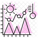 Gráfico climático  Ícone