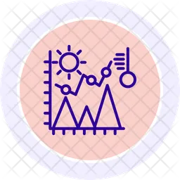 Gráfico climático  Icono