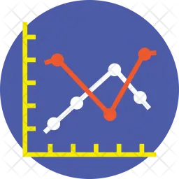 Gráfico comparativo  Icono