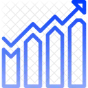 Gráfico crescente  Ícone
