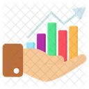 Cuidados Com Graficos Cuidados Com Graficos Grafico De Crescimento Ícone