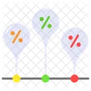 Linha Do Tempo Grafico Analise Ícone