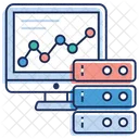 Grafico Dei Dati Grafico Aziendale Database Grafico Icon