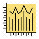 Grafico Grafico Mercado De Acoes Ícone