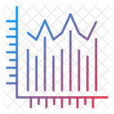 Grafico Grafico Mercado De Acoes Ícone