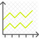 Gráfico de área  Ícone