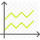 Gráfico de área  Ícone