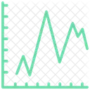 Gráfico de área  Ícone