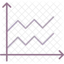 Gráfico de área  Ícone