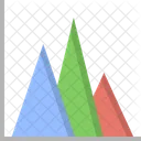 Gráfico de área  Ícone