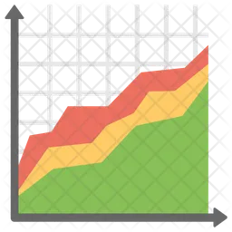 Gráfico de área  Icono