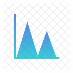 Gráfico de área  Ícone