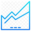 Gráfico de área  Ícone