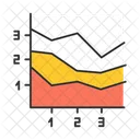 Grafico De Area Area Datos Icono