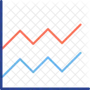 Gráfico de área  Ícone