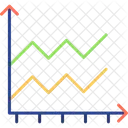 Gráfico de área  Ícone