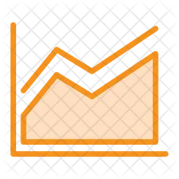 Gráfico de área  Icono