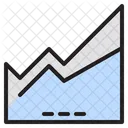 Gráfico de área  Icono