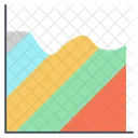 Gráfico de área  Icono