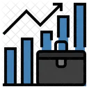 Grafico De Negocios De Ascensao Grafico De Crescimento Negocios De Crescimento Ícone