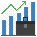 Grafico De Negocios De Ascensao Grafico De Crescimento Negocios De Crescimento Ícone