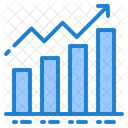 Gráfico de aumento  Ícone