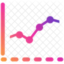 Grafico De Aumento Grafico De Crescimento De Negocios Aumento De Negocios Ícone