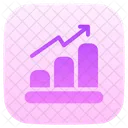 Gráfico de aumento  Ícone