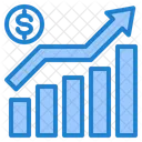 Gráfico de aumento  Ícone